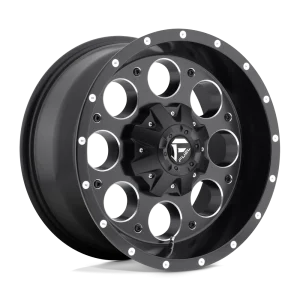 Fuel – D525 REVOLVER – Black – 15″x10″ -43mm – Summer Wheels – D52515000437